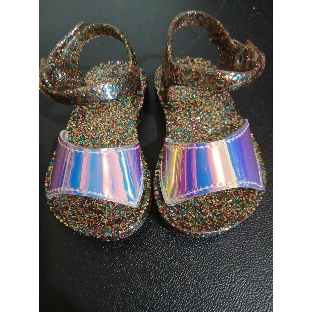 Babydeer Sparkle sandals Gold Size 5. They Are 5 Inches Long